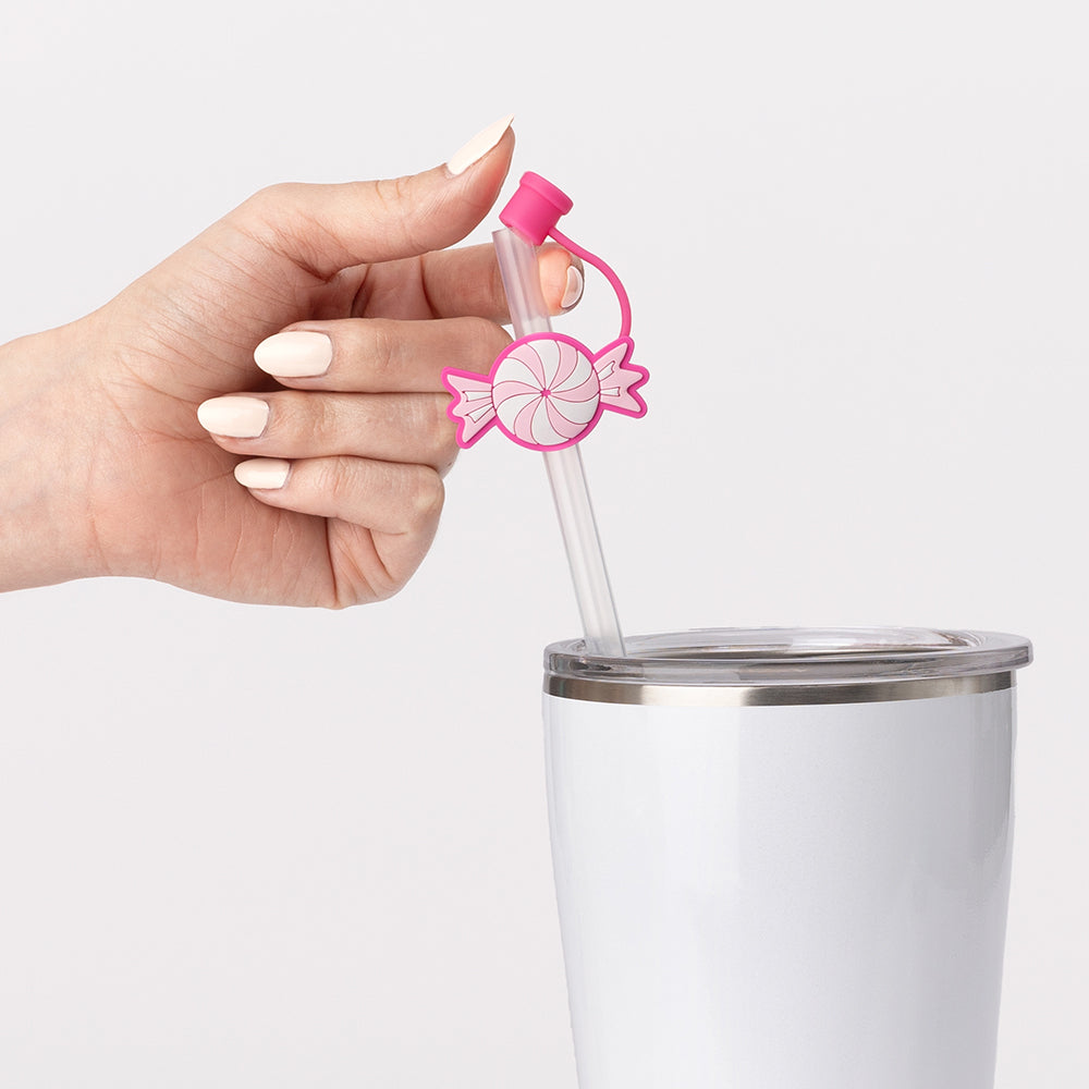 Christmas Tree Straw Topper Set