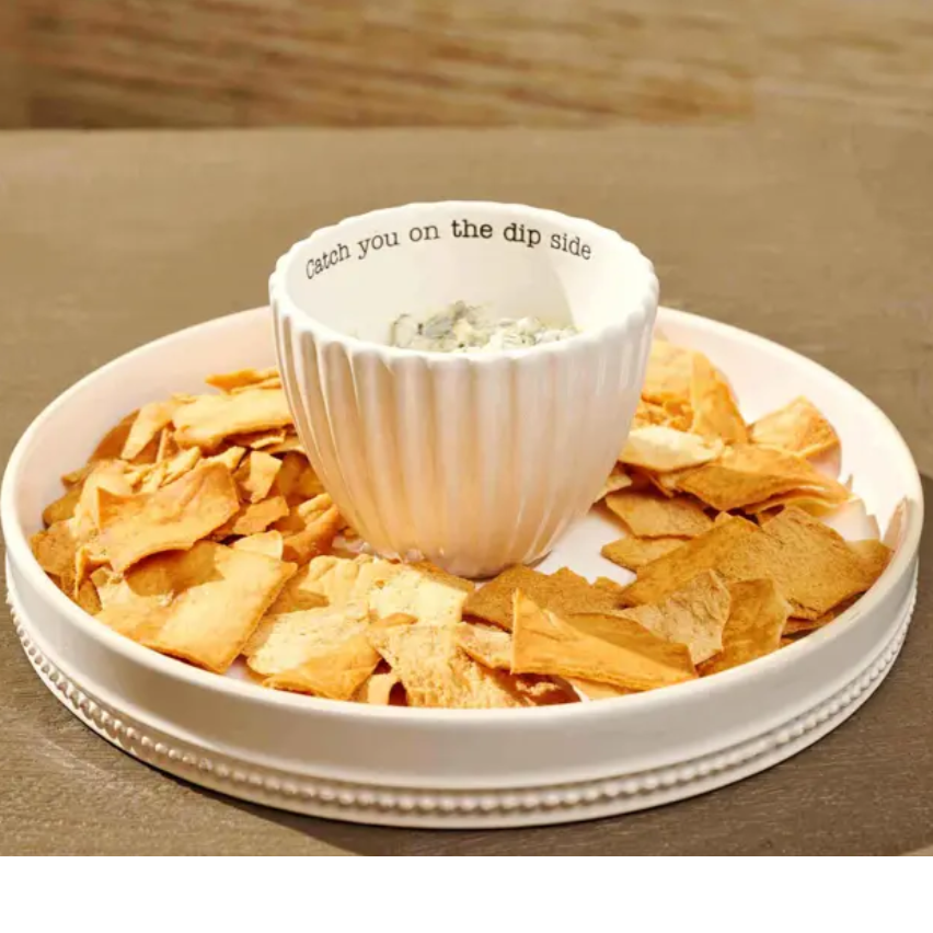 Reversible Pedestal Chip & Dip Set