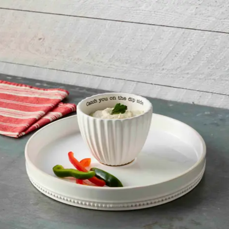 Reversible Pedestal Chip & Dip Set