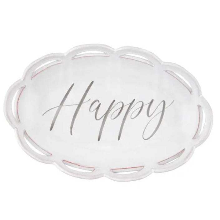 Scalloped Edge Happy Bowl