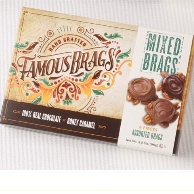 3.5oz 6pc Mixed Brags Famous Brags Jrs