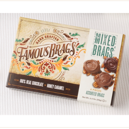 3.5oz 6pc Mixed Brags Famous Brags Jrs