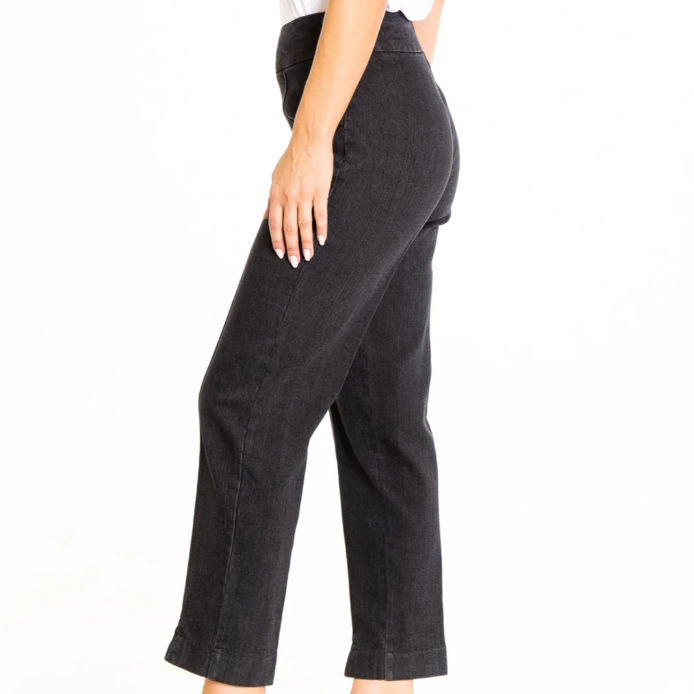 Thin Her Black Denim Ankle Pants