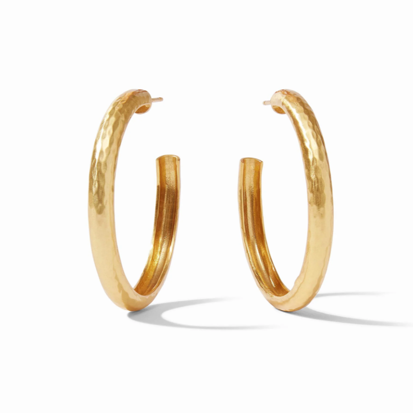 Havana Gold Hoop Earrings
