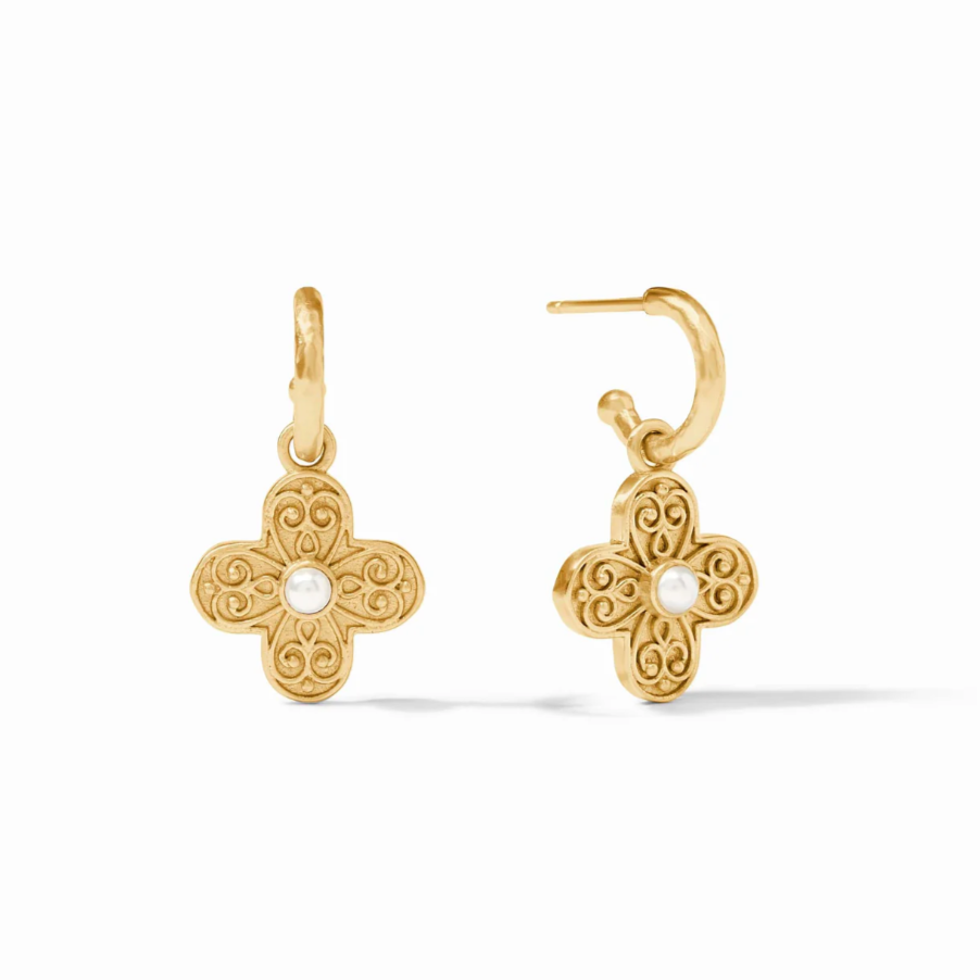 Corinth Hoop & Charm Earrings