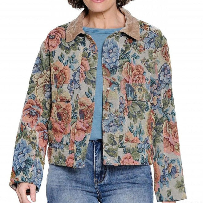 Snap Front Tapestry Jacket