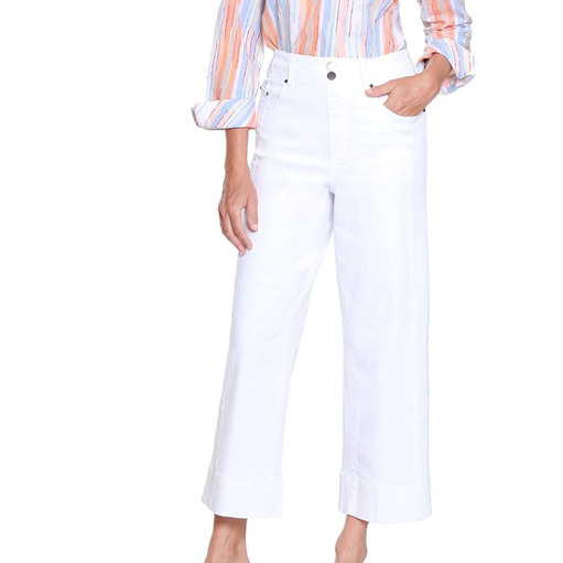 Pull On White Wide Leg Pants