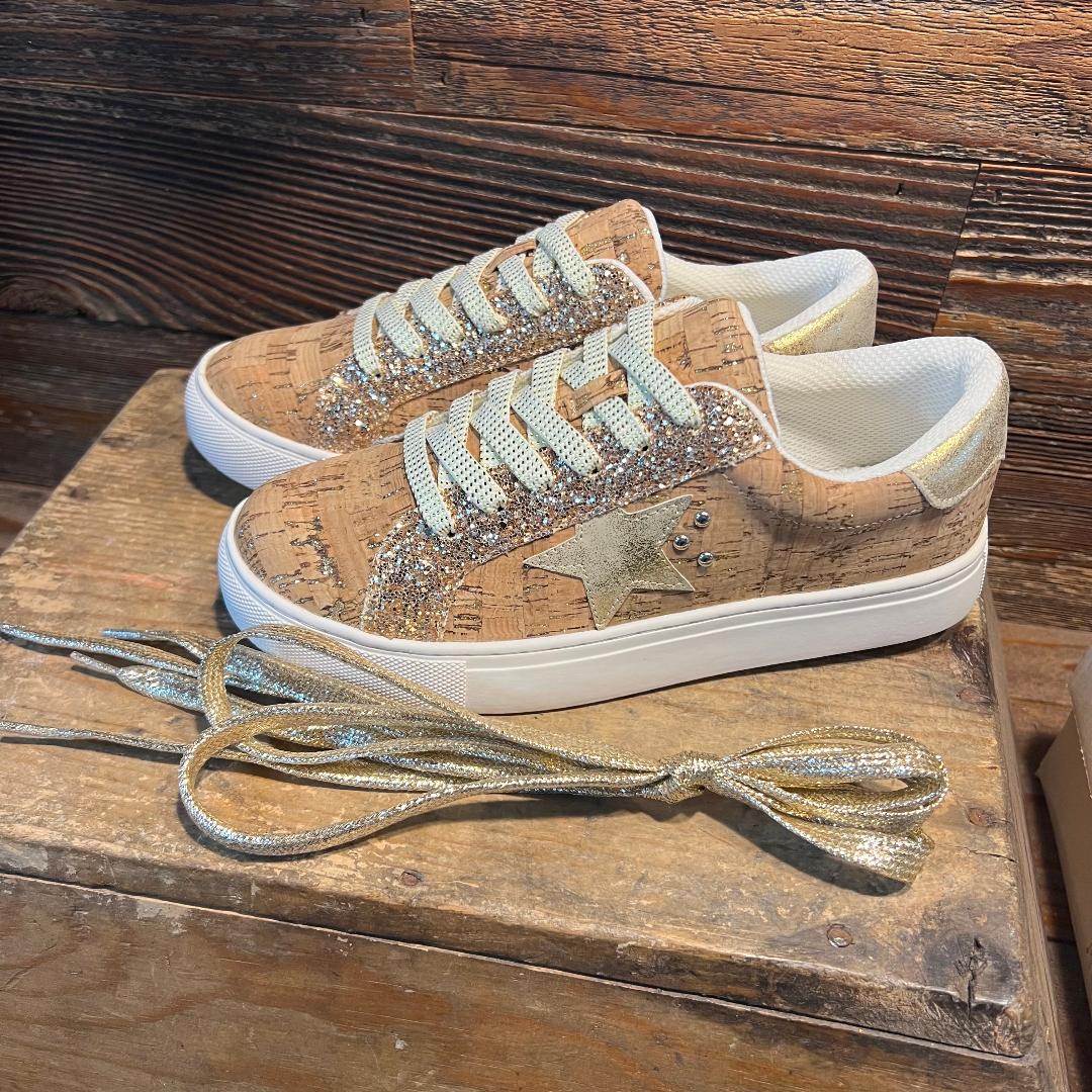 Supernova Cork & Glitter Sneaker