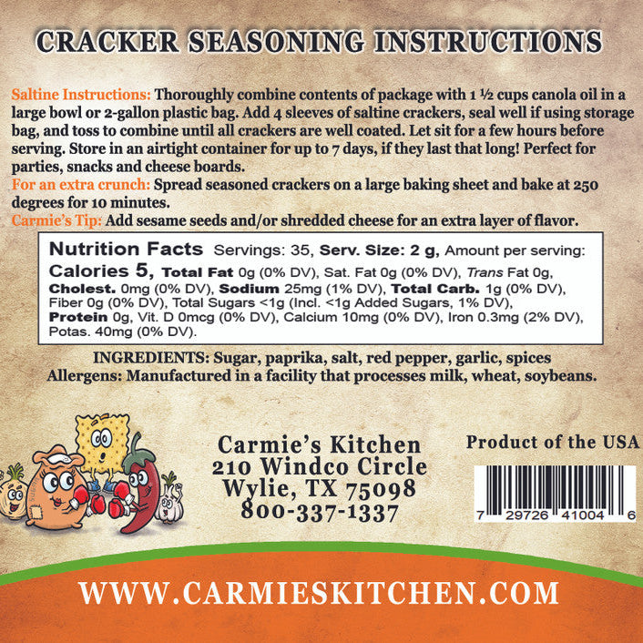 Sweet and Spicy Cracker Seasoning Mix