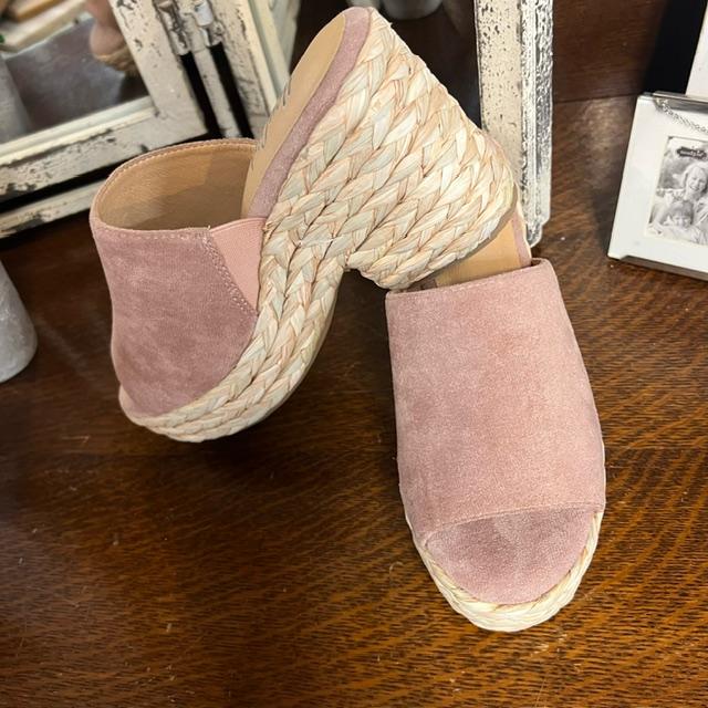Solstice Blush Espadrille Wedge/Sandal