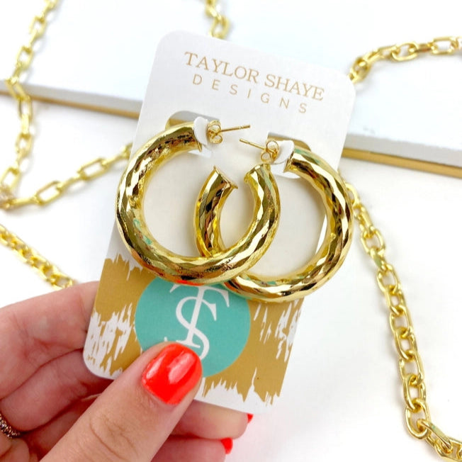 Raya Hoop Small Earrings