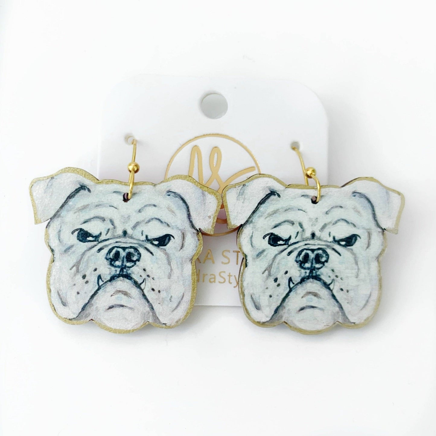 Bulldog Gameday Dangle Earrings