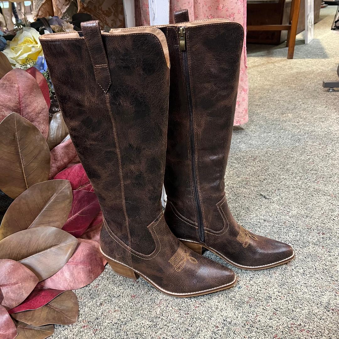 HATS OFF Espresso Crinkle Boot
