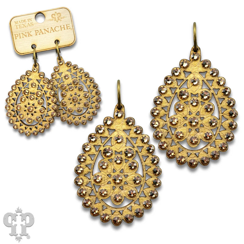 Santa Fe Teardrop Earring Austrian Crystal
