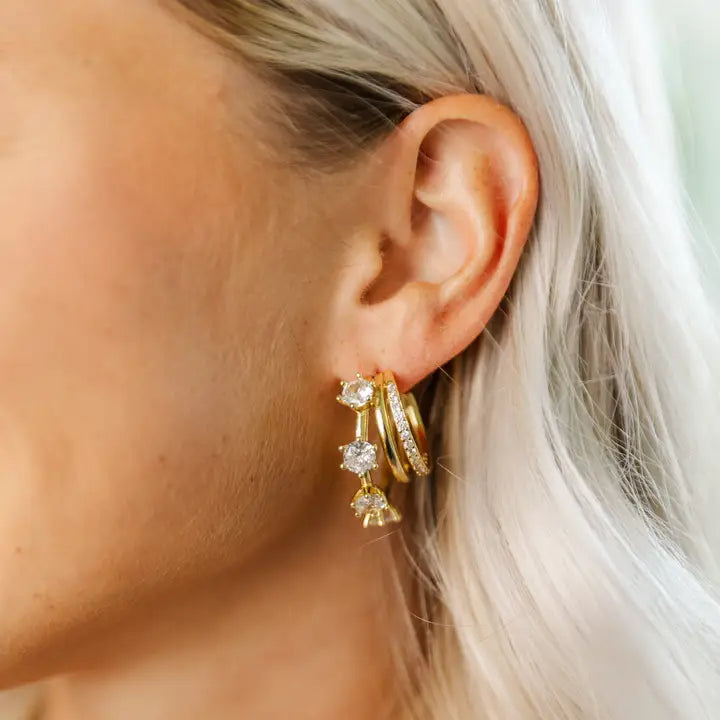 Juliana Hoop Gold Earrings