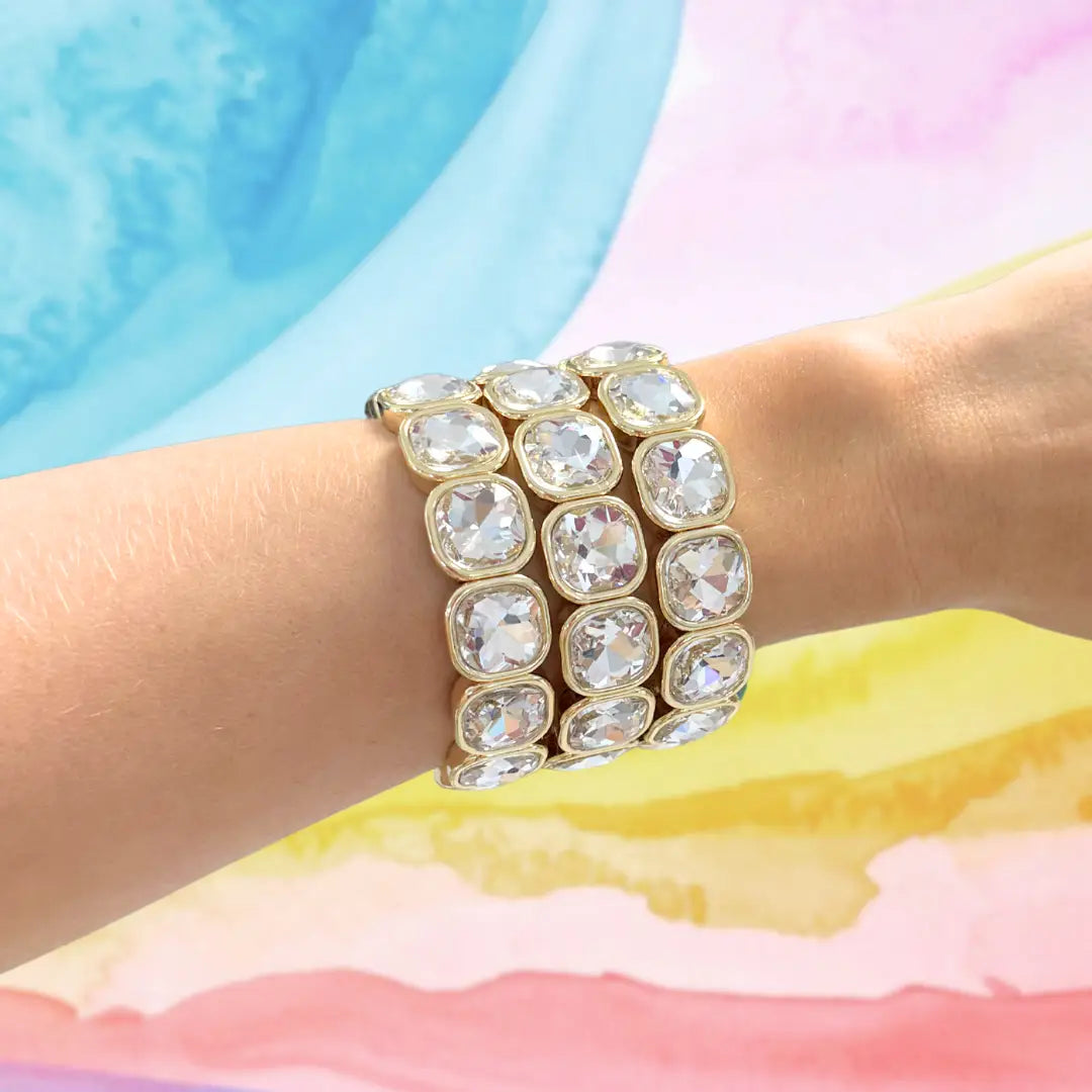 Clear/Gold Frankie Bracelet