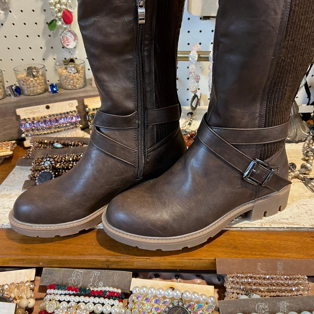 Hayride Knee-High Chocolate Brown Boots