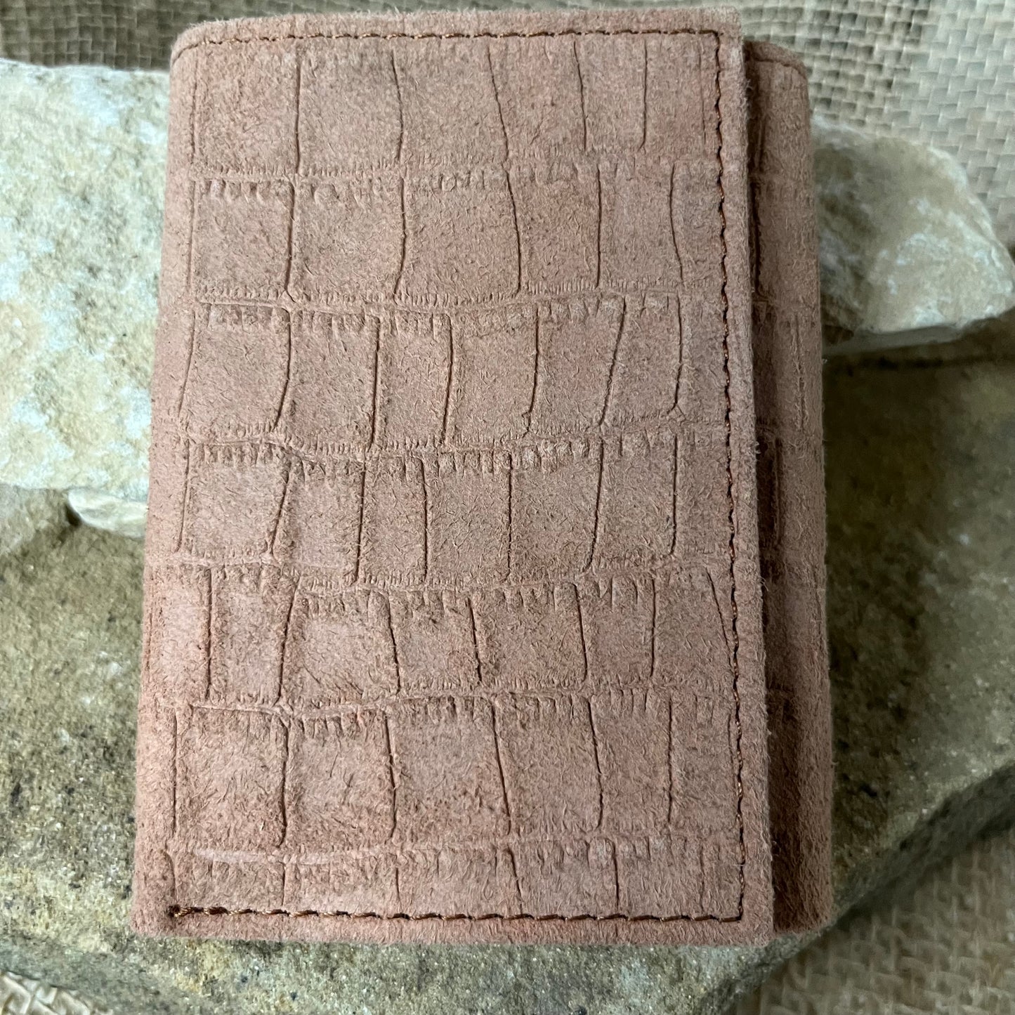 Ranger Belt Company Soft Touch Rough Out Gator Pattern Trifold Wallet
