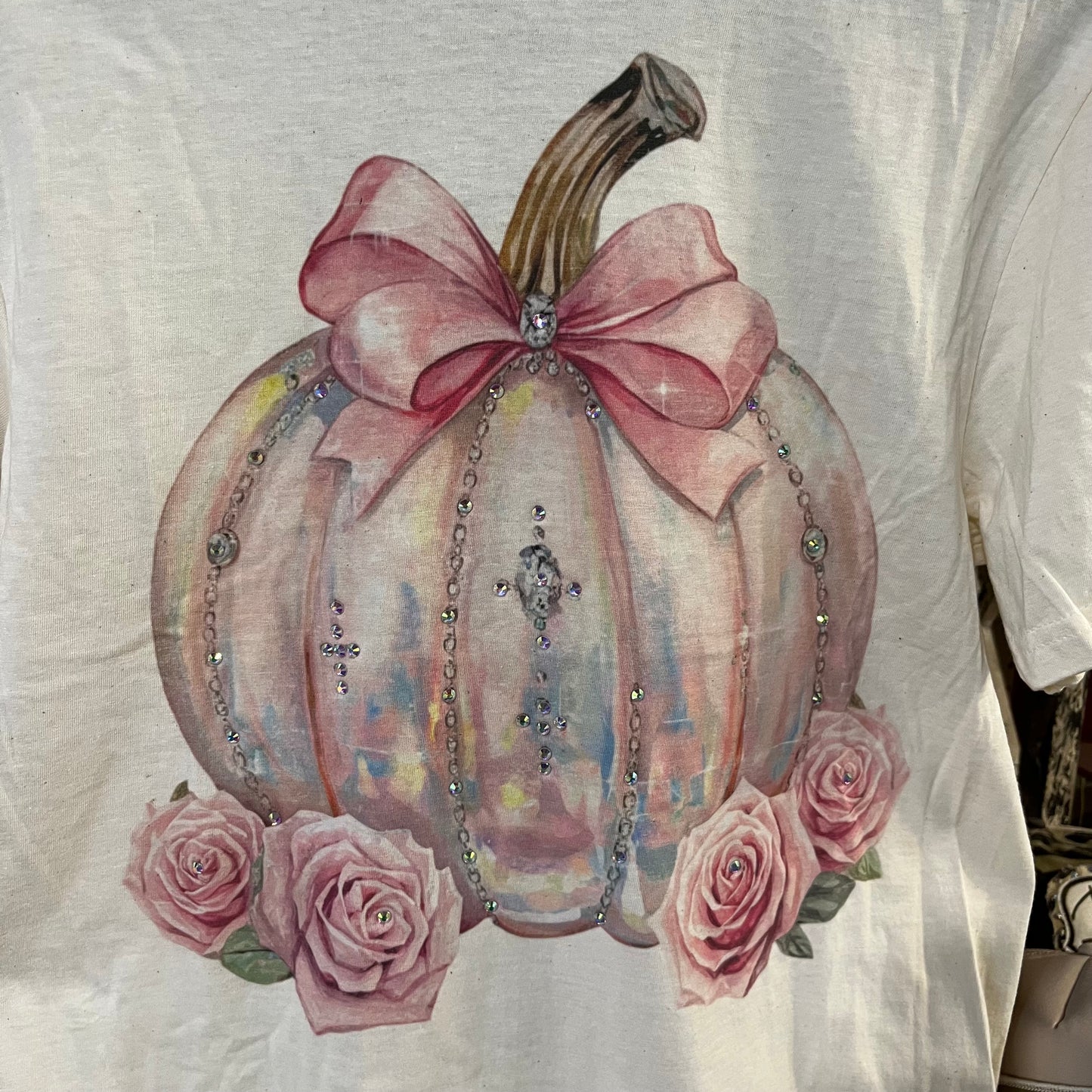 Cinderella Pumpkin Tee with Bling