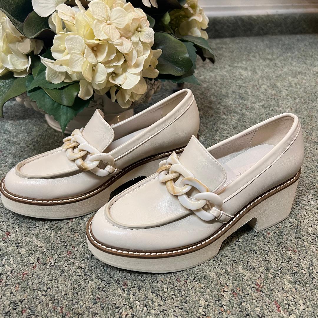 Louie Coconuts Chunky Loafer with Chain Detail