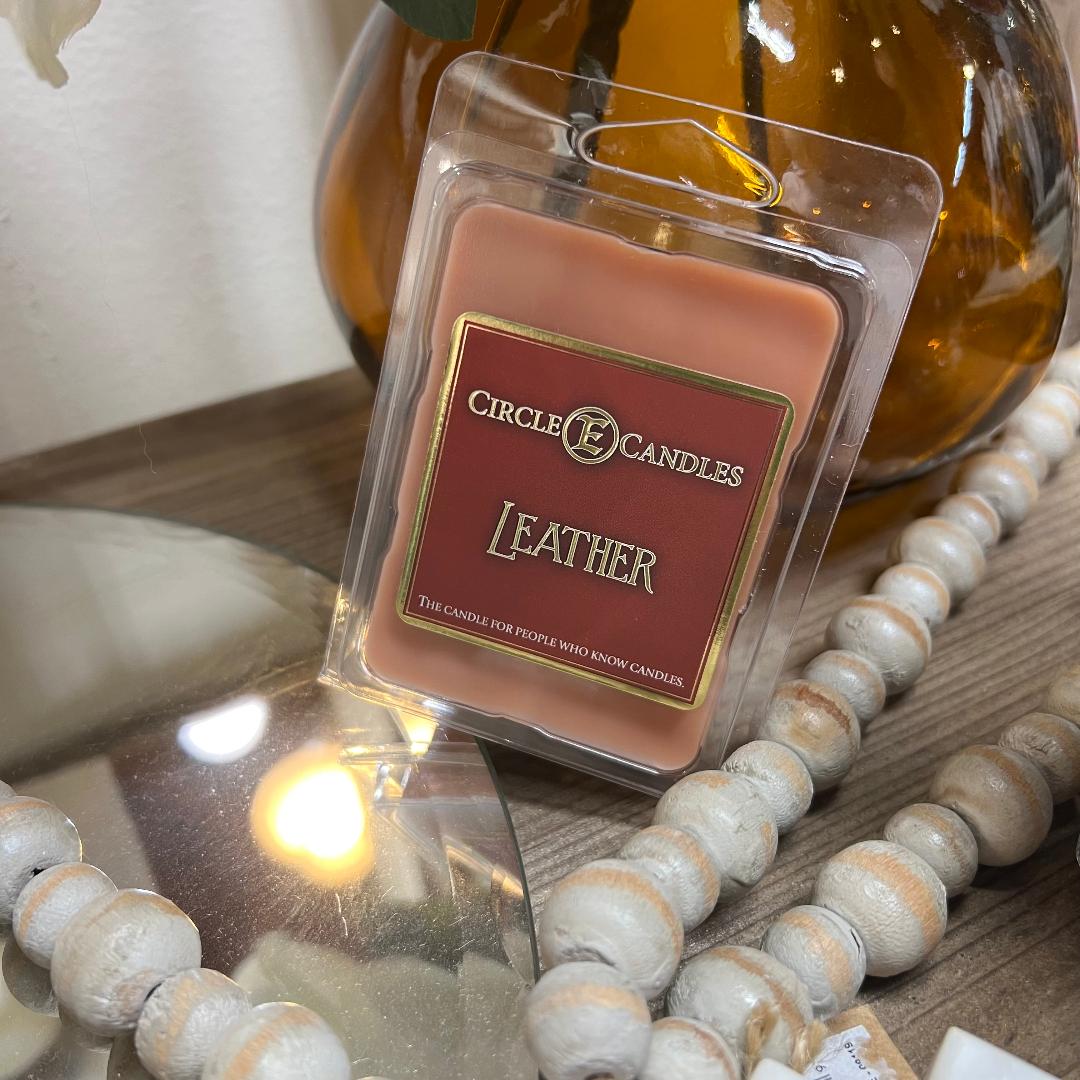 Leather Candles & More... (Different Sizes Available)