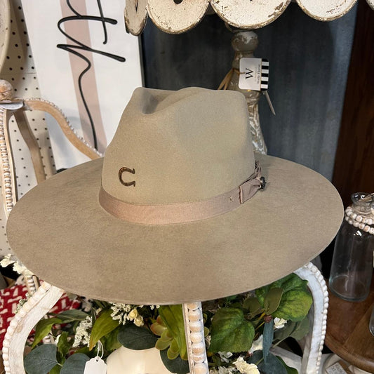 Highway Charlie 1 Horse Felt Hat in Mushroom