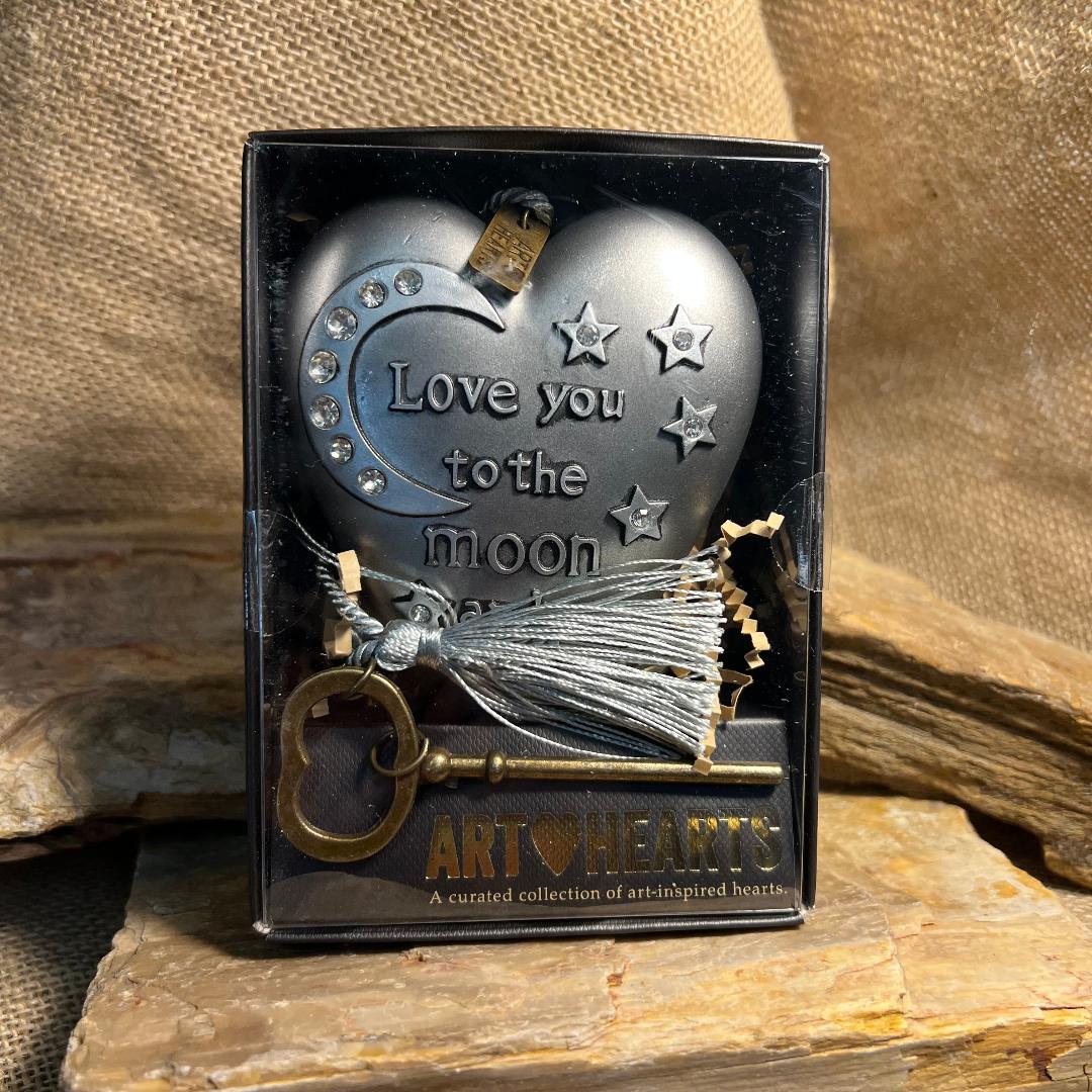 To The Moon Art Heart