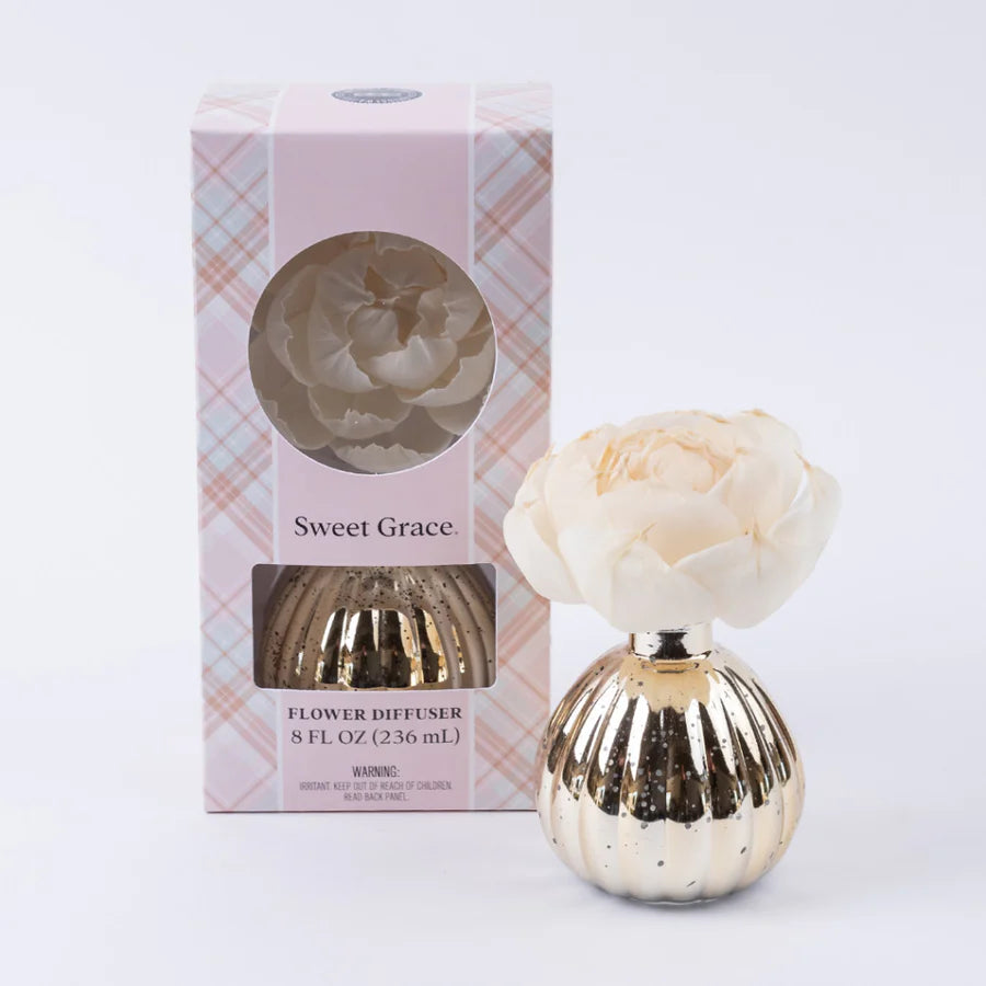 Sweet Grace Flower Diffuser Gold