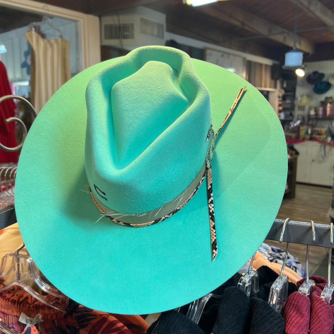 Spearpoint Mint Green Charlie 1 Horse Felt Hat