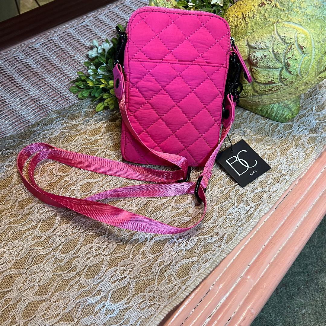 BC Quilted Pink Cell Phone Holder