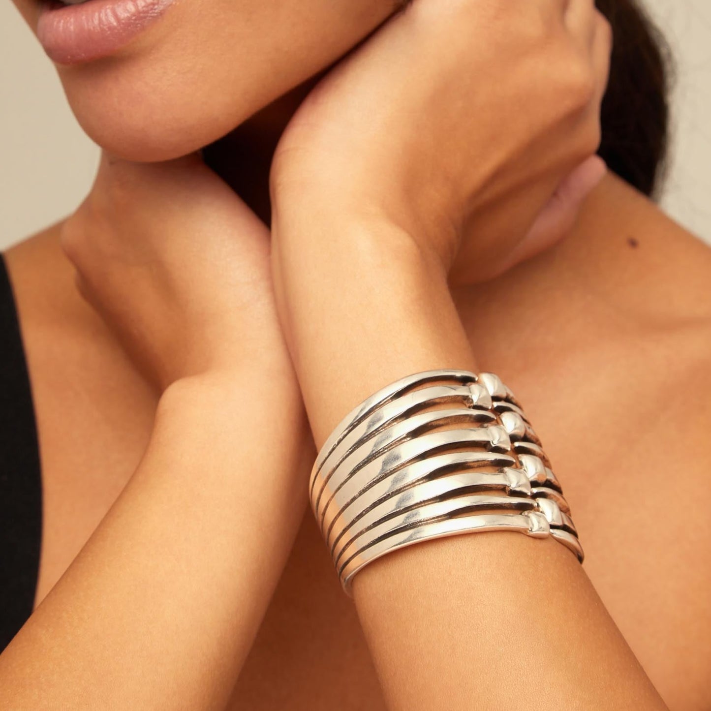 Matching Silver Cuff Bracelet
