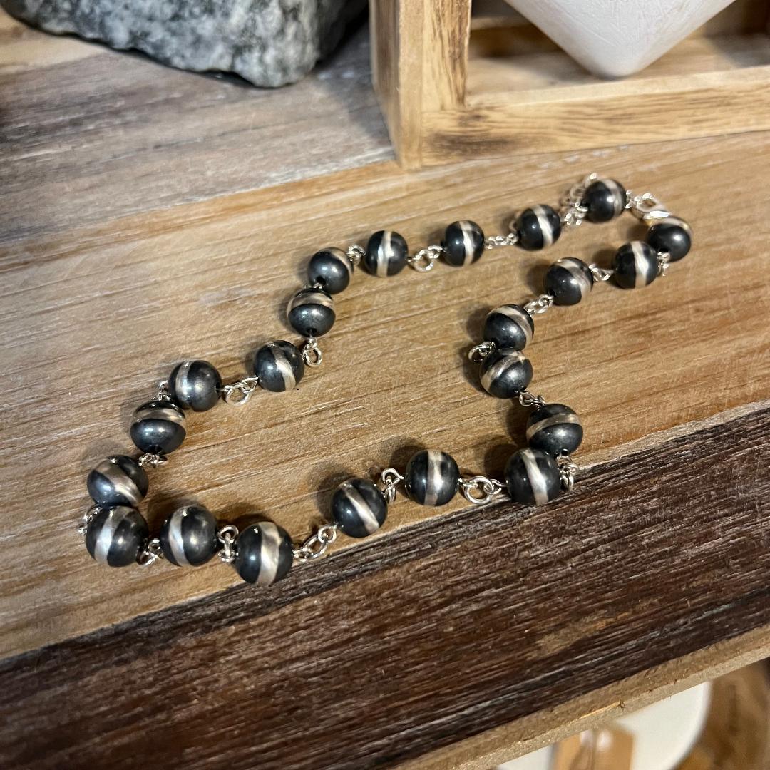 Navajo Pearl 16-inch on Rosary Style Chain Necklace