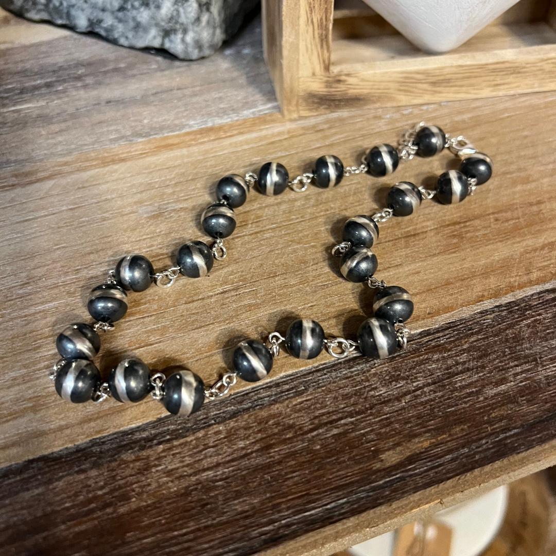 Navajo Pearl 16-inch on Rosary Style Chain Necklace