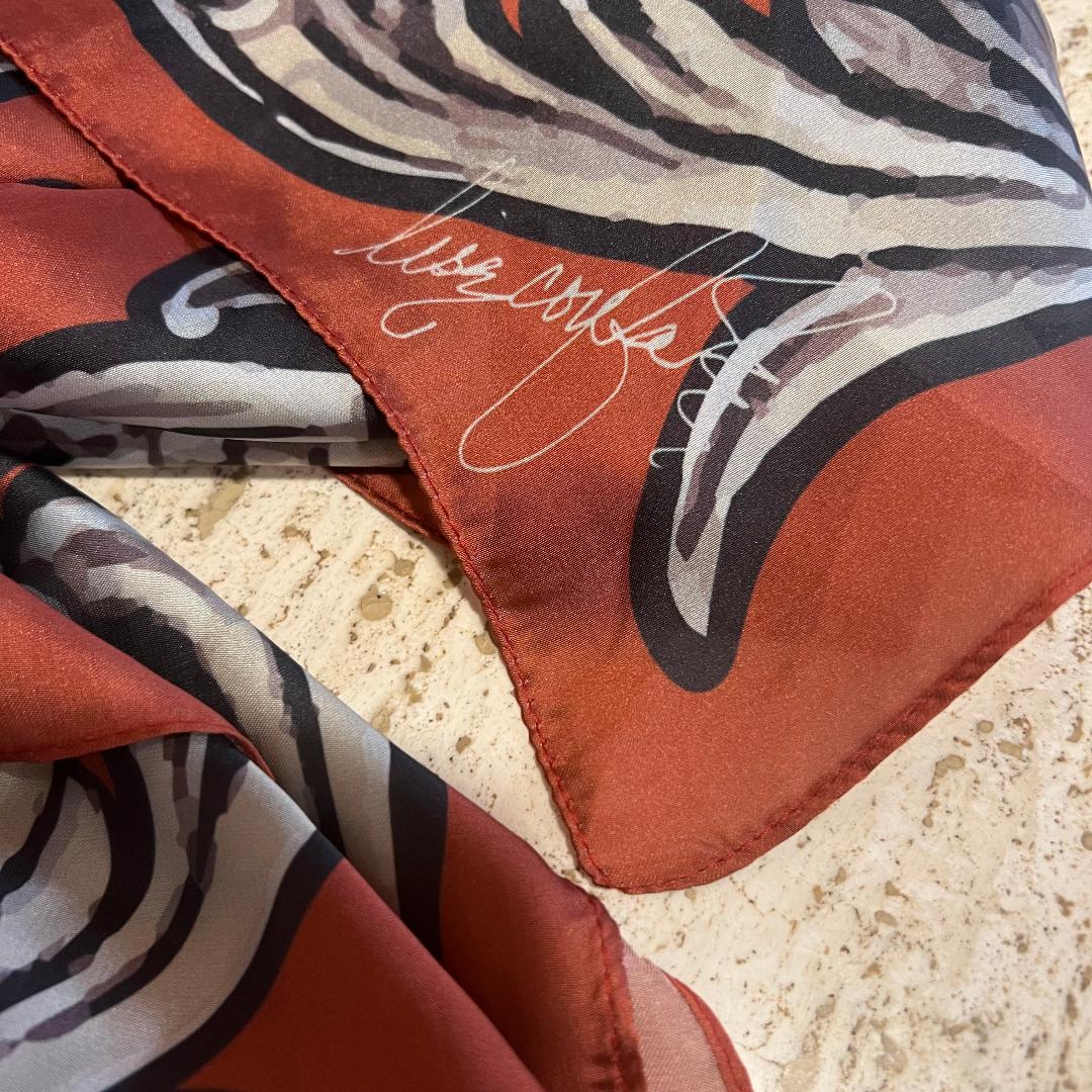Rust Black & Gray Wild Rag Bandana Scarf