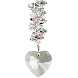 Crystal Heart Cascade - Rose