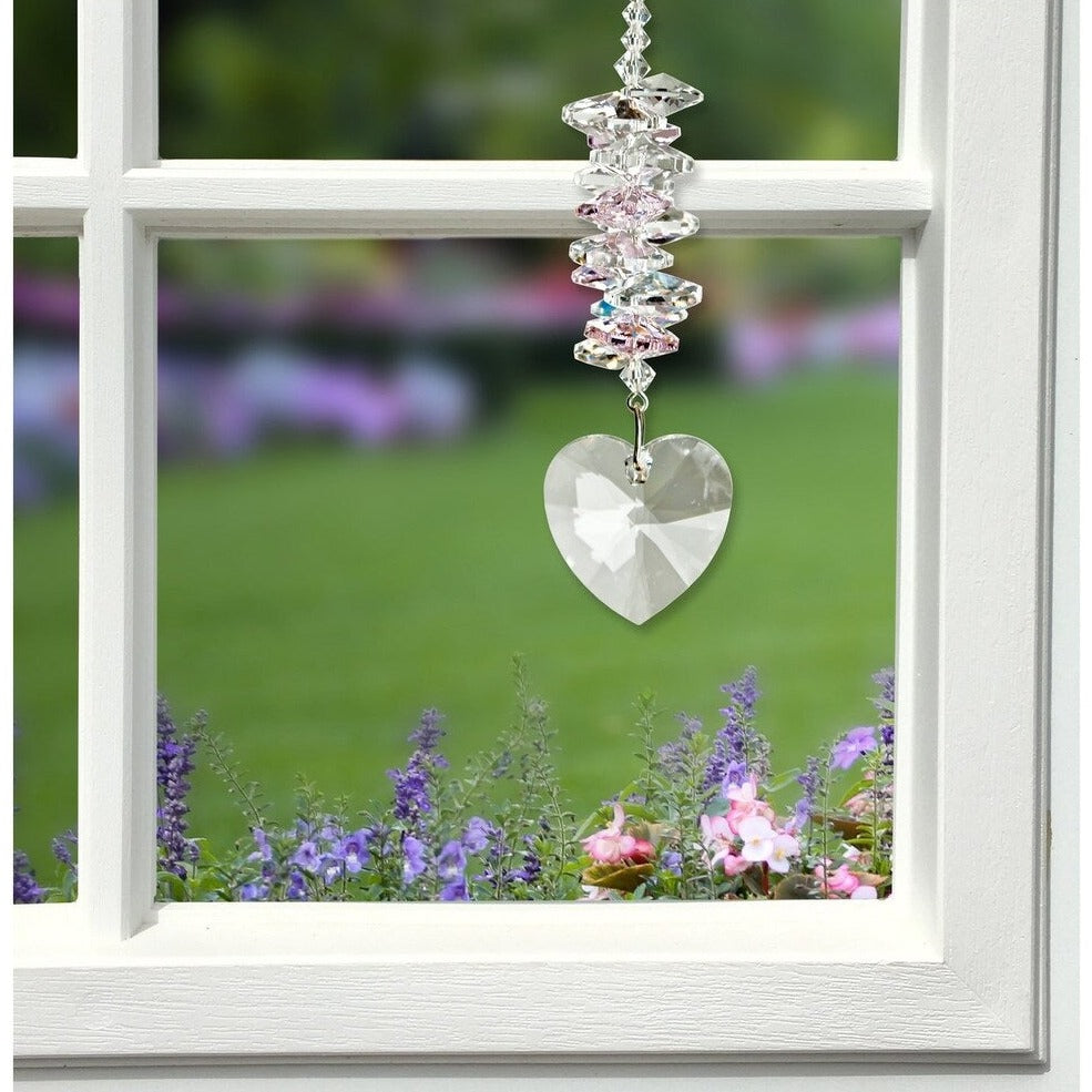 Crystal Heart Cascade - Rose
