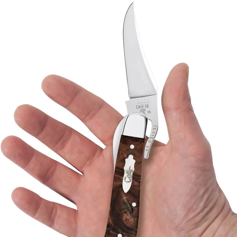 Smooth Brown Maple Burl Wood RussLock®
