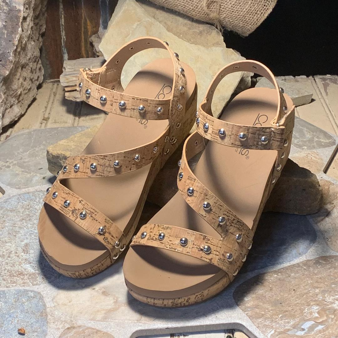 Glitter Cork Revolve Wedge/Sandal