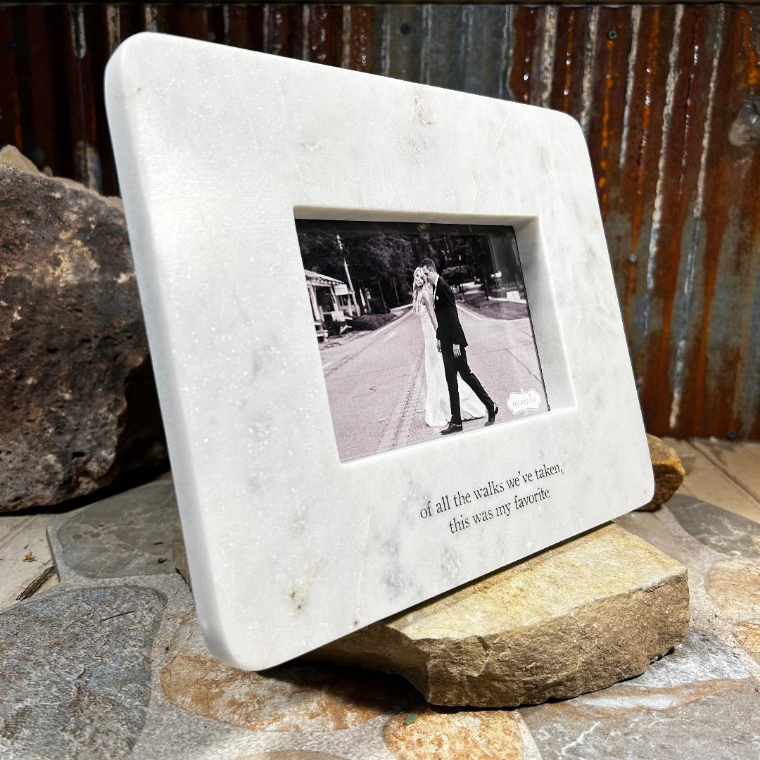 All The Walks Marble Frame
