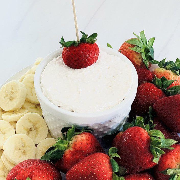 Strawberries N' Cream Cheesecake Dip