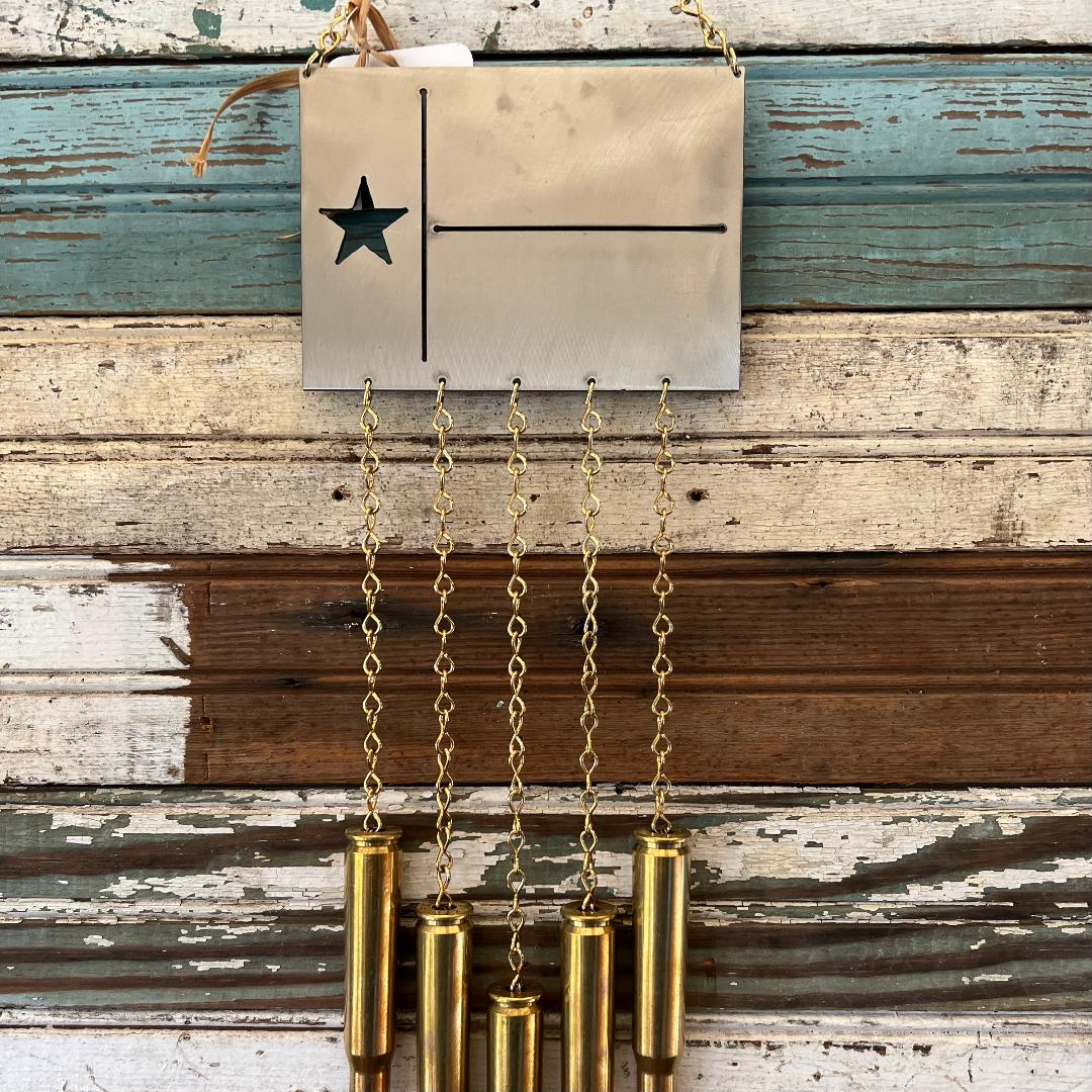 Texas Flag Bullet Windchime .50 BMG