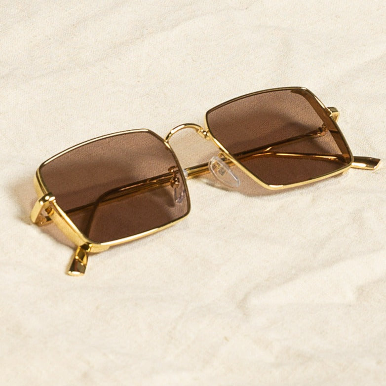 Square Brown Sunglasses