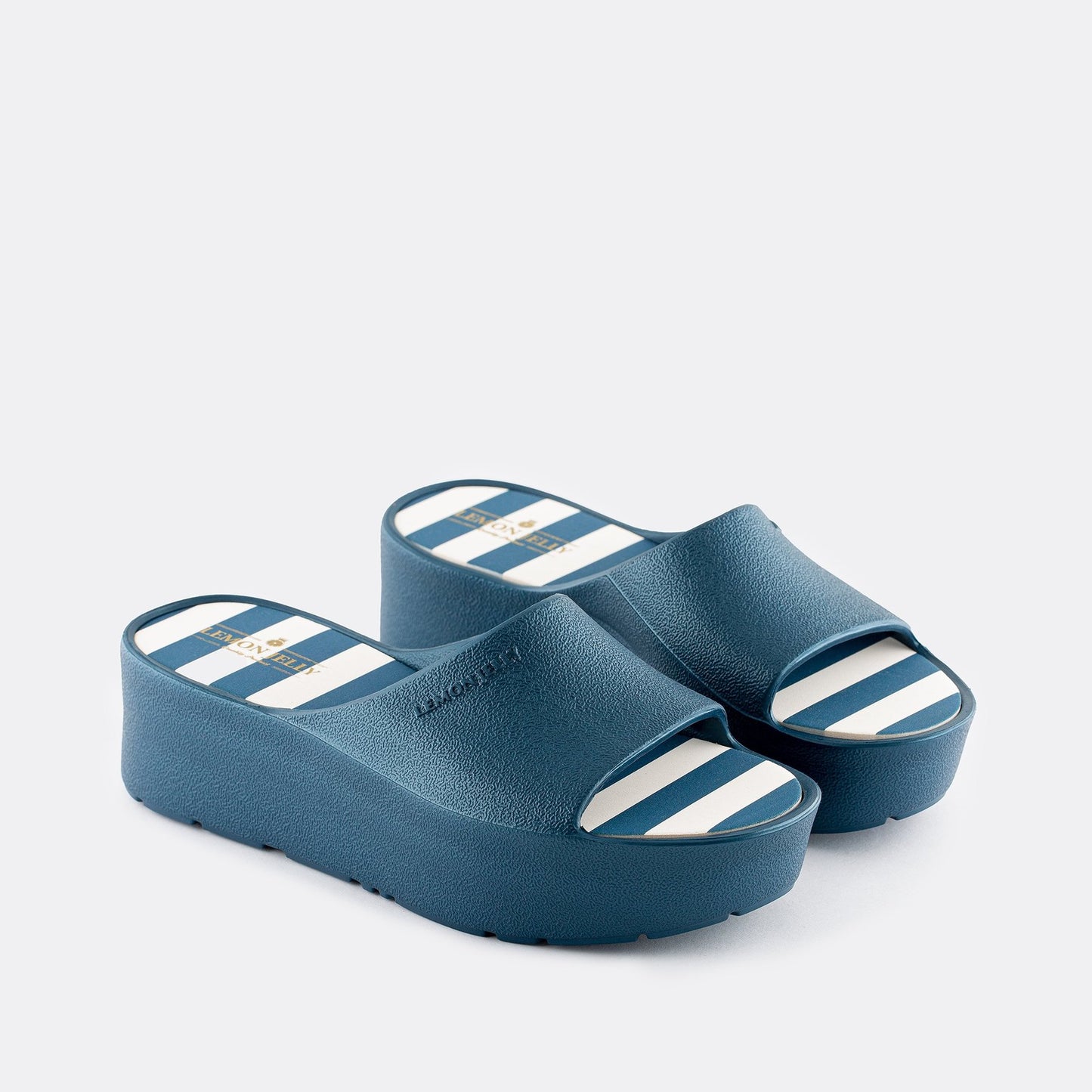 Blue Metal Teela Platform Slides
