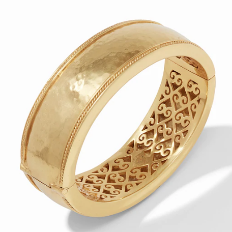 Cassis Statement Hinge Bangle Gold