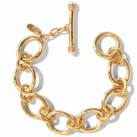 Catalina Demi Link Bracelet Gold Pearl