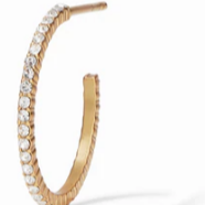 Windsor Small Gold Crystal Hoop