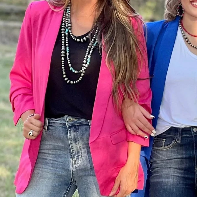 Jessie Tailored Pink Blazer