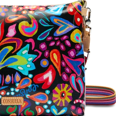 Sophie Black Swirly Downtown Crossbody
