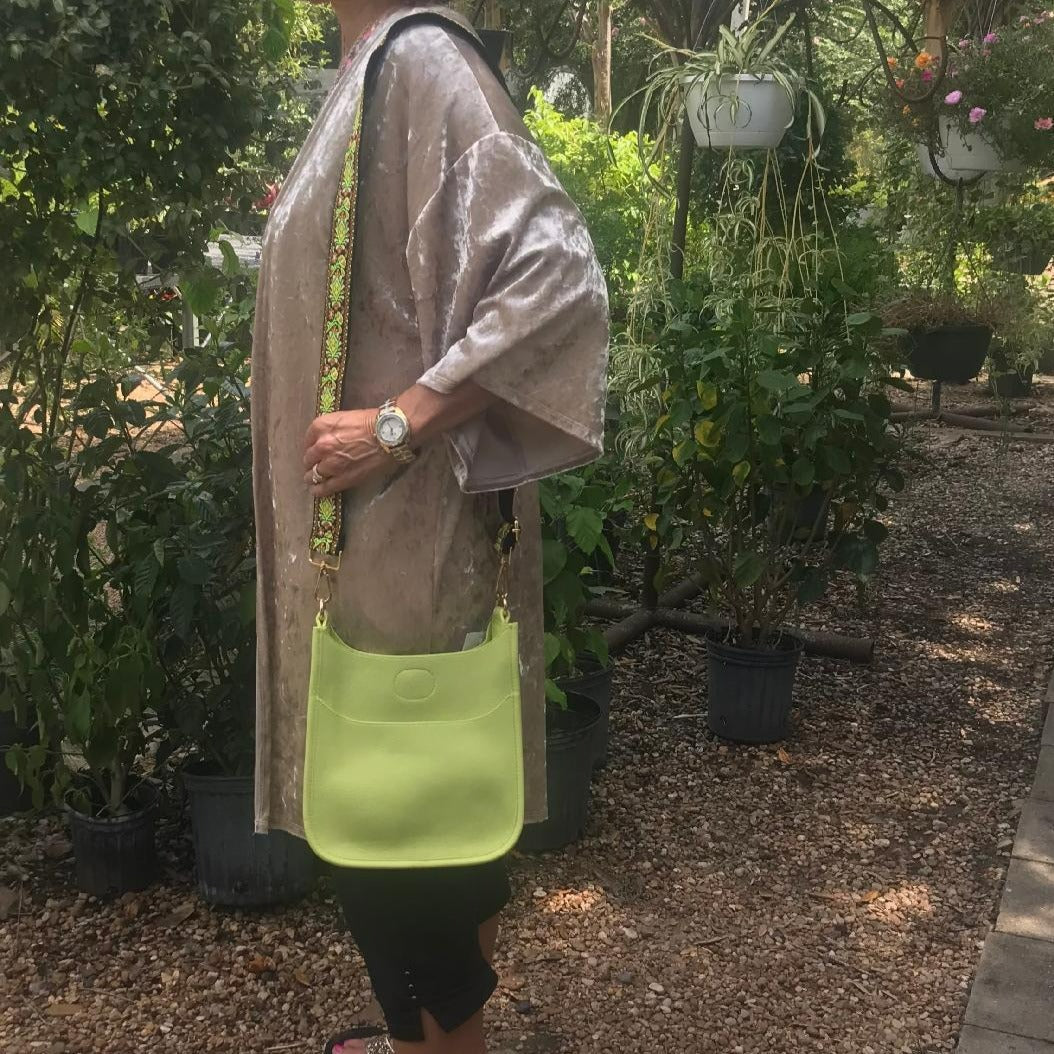 Mini Lime Messenger Handbag