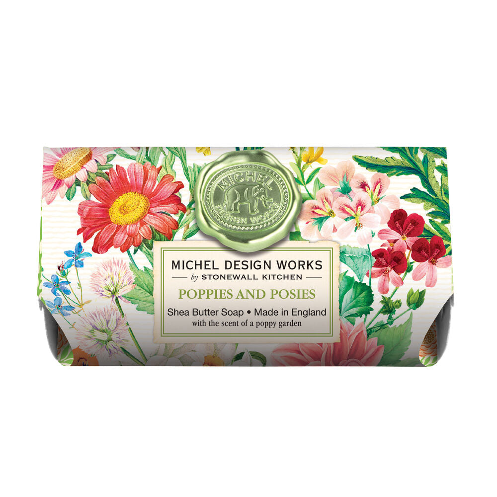 Poppies &Posies Large Bath Soap Bar